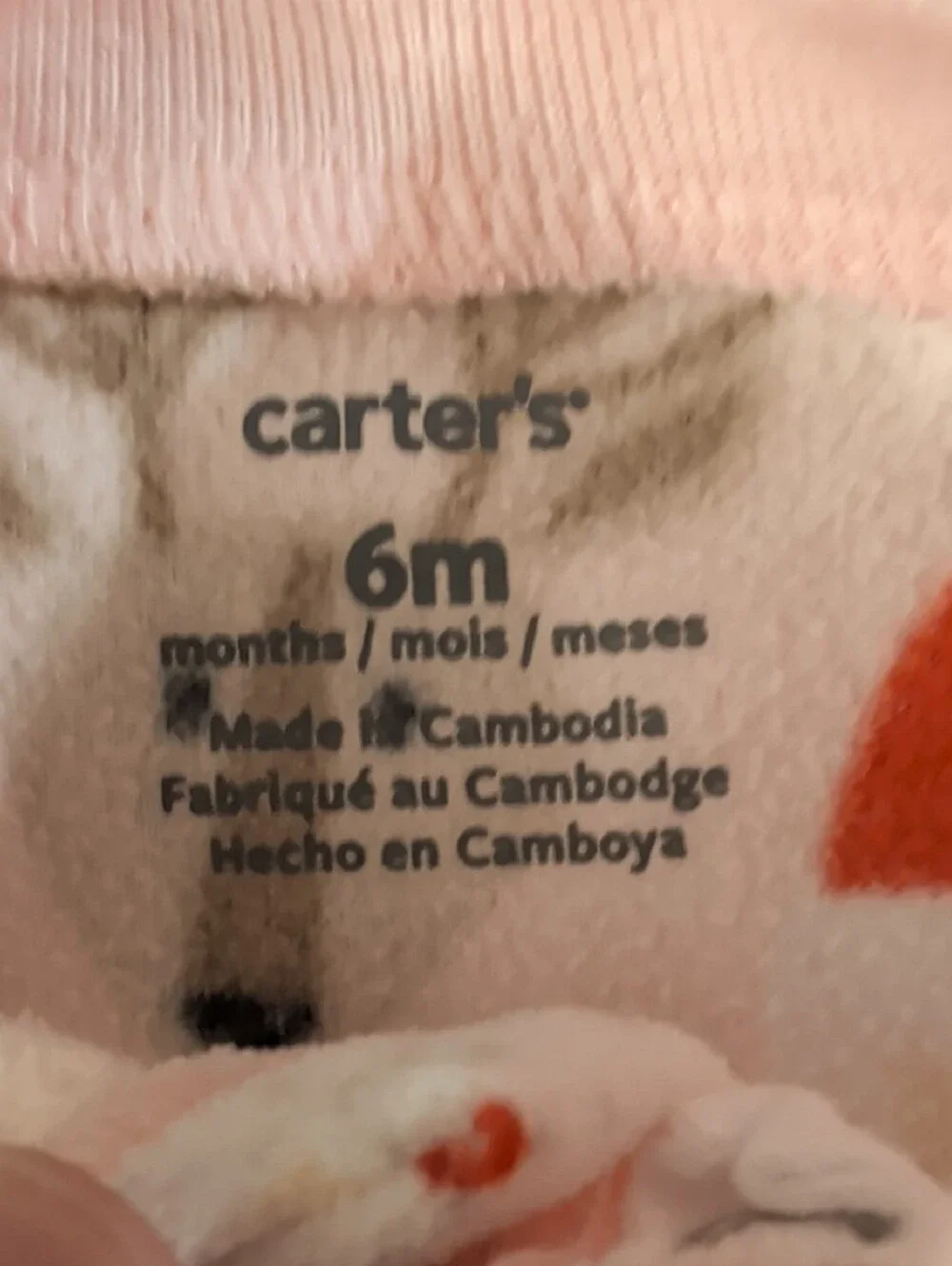 Baby Pink Santa & Reindeer Holiday Footed One-Piece